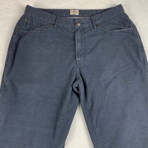 Faherty Stretch Corduroy Pants Mens 31 Faded Navy Lightweight Straight Leg 32x33 - Picture 7 of 12
